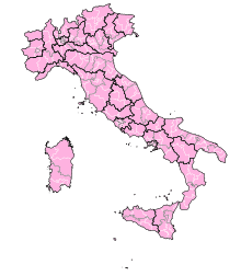 Mappa dei collegi uninominali e plurinonominali per l'elezione della Camera dei Deputati