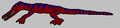 Champsosaurus natator.
