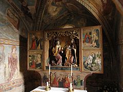 Altar in der Mariä-Verkündigung-Kirche Chyžné