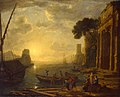 Claude Lorrain: Sonnenaufgang am Hafen, um 1634, Eremitage, St. Petersburg