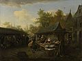 Pasar ikan Belanda, 1683 (Cornelis Dusart)