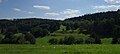 Blick von Seelenberg zum Pass Kittelhütte zwischen Hühnerberg-Nebenkuppe Moosheck (links) und der Südkuppe des Windhain (rechts)