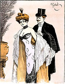 A poster by Henri Gerbault depicting flirting between a man and a woman Das werdenSie ja nachher schon sehen.jpg