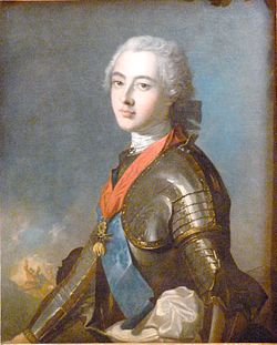 Portrait du duc de Penthièvre à la bataille de FontenoyHuile sur toile par Jean-Marc Nattier