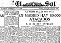 Nova da pandemia do 18 e a doenza de Alfonso XIII