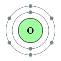 Electron shell 008 Oxygen - no label.svg