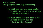 Rekonstruktion des von Elk Cloner angezeigten Textes