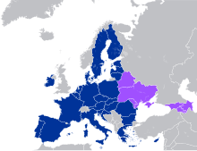 Members of the Eastern Partnership European Union Eastern Partnership.svg