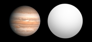 木星との大きさの比較