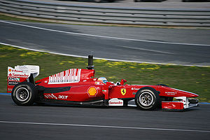 Fernando Alonso testing for Scuderia Ferrari a...