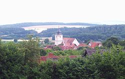 Skyline of Hausen (Rhön)