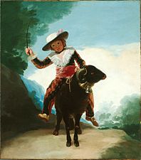 Francisco de Goya, Garçonnet chevauchant un bélier (1786-1787)