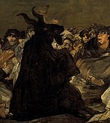 Witches' Sabbath (The Great He-Goat), c. 1821–23 (w / Modernist)