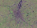 Družicový snímek Gentu