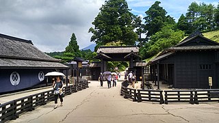 Reconstitution du point de contrôle (ou Sekisho (关所?)) de Hakone.