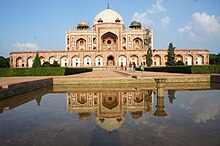 Humayun's Tomb, Delhi, the first fully developed Mughal imperial tomb, 1569-70 Humayun Tomb in Delhi-Front view.JPG