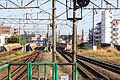 The view looking south from platforms 2/3 in April 2011