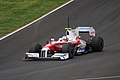 Jarno Trulli testing the TF109 at Jerez in March 2009.