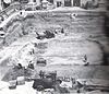 Construction of an air-raid shelter beneath John Mackintosh Square (then known as Commercial Square) in 1939.