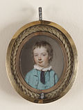 John Smart: Portrait of a boy, 1770; Wasserfarbe auf Elfenbein, 31,8×38,1 mm