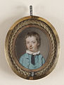 John Smart: Portrait of a boy, 1770; Wasserfarbe auf Elfenbein, 31,8×38,1 mm