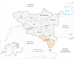 Degersheim – Mappa