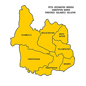 Peta Kecamatan Marusu