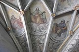 Deckenmalerei im Mönchschor, Apostel Jakobus der Ältere, Thomas und Jakobus der Jüngere