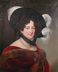 Princess Marie Gabriela of Lobkowicz (1793 - 1863), the eldest of thirteen children of the seventh reigning Prince of Lobkowicz, 1843
