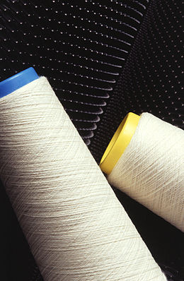 Conical spools of thread