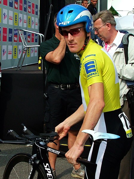 Levi Leipheimer vor dem Einzelzeitfahren bei der Deutschland Tour 2005