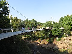 Liberty Bridge at Falls Park on the Reedy in 2017