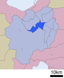 Location of Chūō-ku in Sapporo