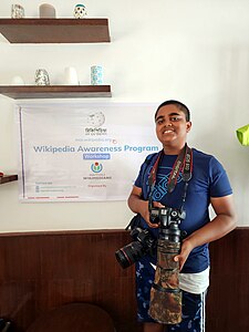 Anant at Wikipedia Awareness Program Workshop