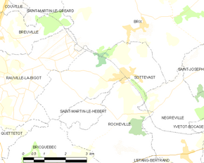 Poziția localității Sottevast