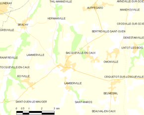 Poziția localității Bacqueville-en-Caux