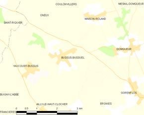 Poziția localității Bussus-Bussuel