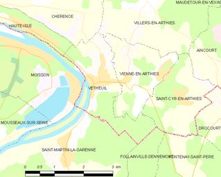 Carte de la commune.