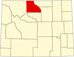 Contea di Big Horn – Mappa