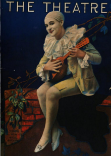 Marjorie Patterson as Pierrot, from a 1916 magazine cover.