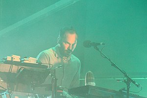 Godrich performing with Atoms for Peace in 2013