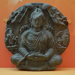Mukjizat di Shravasti, sekitar abad ke-2 M - Gandhara