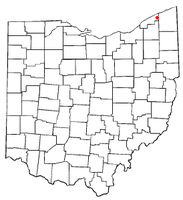 Location of Madison, Ohio