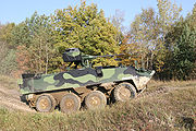 Pandur II з дистанційно керованим модулем RCWS-30 на випробуваннях (Чехія).