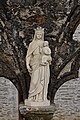 L'abbaye Saint-Mathieu de Fine-Terre, statue de la Vierge.
