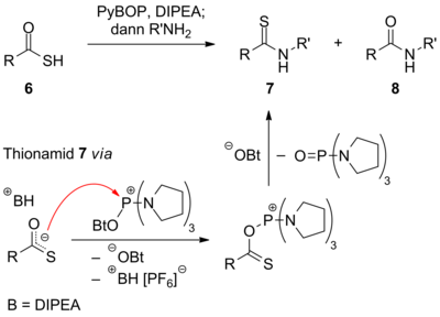 Synthese von Thionamiden mit PyBOP