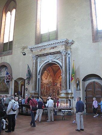Die Kapelle der heiligen Katharina in der Basilika von San Domenico in Siena beherbergt einen Teil ihrer Reliquien