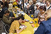 Book signing in Catalonia on the Day of Books and Roses