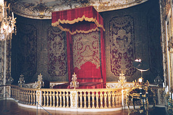 Royal bedroom in the Residenz Palace, Munich, ...
