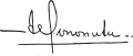 Signature of Arnold Mononutu